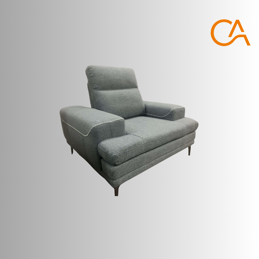 Chaise URBAIN - En Tissu Ciment Tricoté