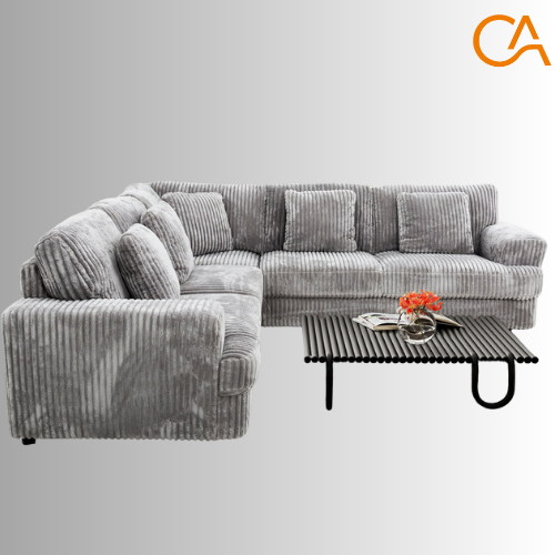 GRAND SOFA GRIS CORDUROY