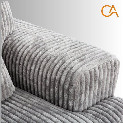 GRAND SOFA GRIS CORDUROY