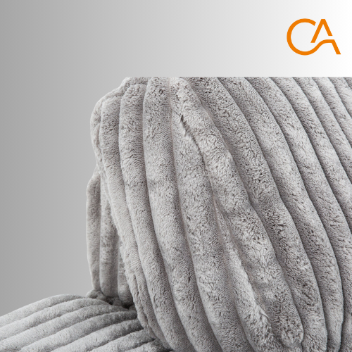 GRAND SOFA GRIS CORDUROY